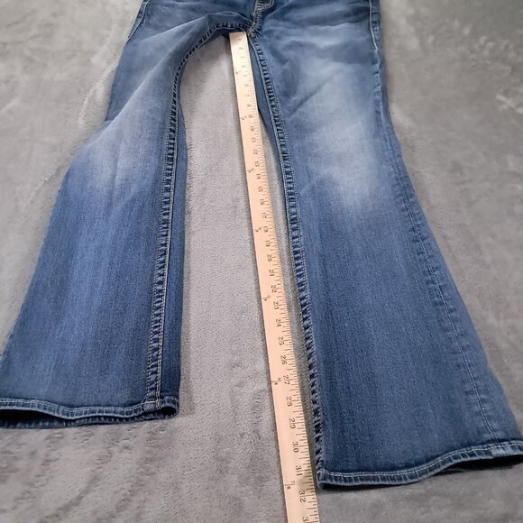 VIGOSS Dublin Boot Cut Jean Women 32x32, Tag 7/8x33 Heritage Fit Embellished - Picture 12 of 16